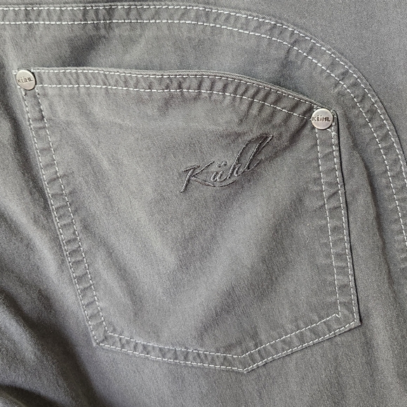 Kuhl Dark Gray Straight Fit Hiking Outdoors Pants. Sz. 6 - Picture 8 of 16